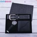 Daily Life Minibook Men's Gift Suit with Creative Combination of Watch Wallet