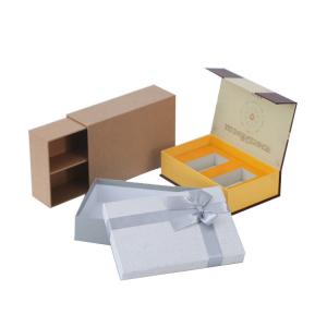 China Foldable Fancy Gift Boxes Gray Cardboard Custom Paper Boxes ISO9001 Approve factory