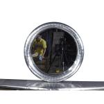 Round Antique Style Bathroom Mirror Aluminium Antique Look Wall Mirror