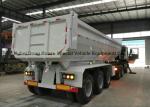 Heavy Duty Dumper Semi Trailer Truck for 3 Axles U shape Hydraulic dump Tipper