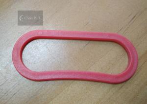 China Heat Seal Style Plastic Bag Handles Red Color PE Carrier Bag Handle Holder factory