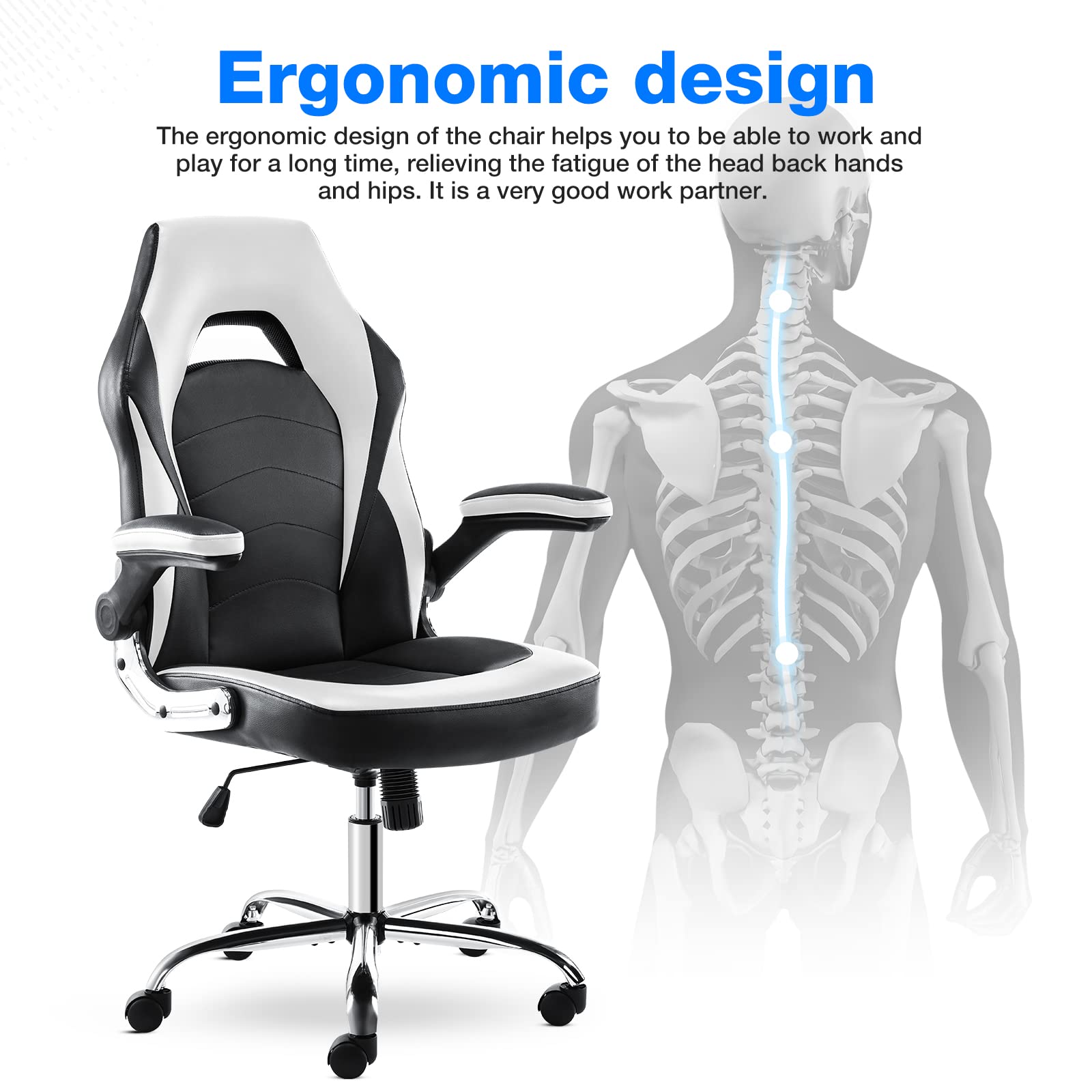 Mail Packing ALINUNU Ergonomic Racing Gaming Chair with Lumbar Support Customized Color