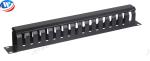 16 Holes Horizontal Cable Manager 1U Data Center Rack Cable Management