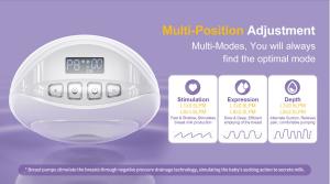 China Rechargeable Breast Pump Low Noise Silicone 100% Healthy Electric Breast Milk Pump factory