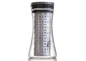 China Airtight Cold Brew Coffee Maker Tough Borosilicate Glass Pitcher 1200ml Capacity factory