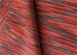 China Eco-Friendly Yarn Dyed Melange Jersey Knit Fabric Polyester Spandex Fabric factory