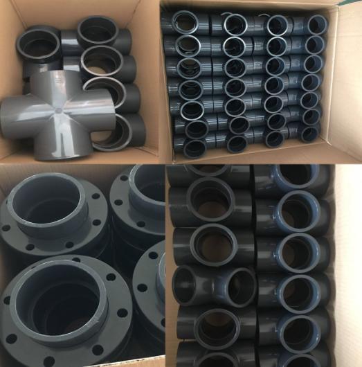 Plastic Equal Tee Pipe Fitting Pn16 PVC DIN Standard with Good Price