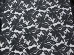 Beautiful Floral Cotton Nylon Lace Fabric Green With Reactive Dyeing SYD-0013