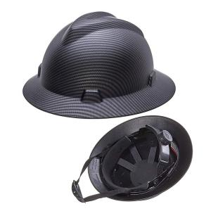 China T152 ANSI V Round Large Head Protection Safety Helmet 6 Points Webbing Suspension White factory