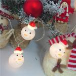 Christmas Santa String Lights Battery Operated Decorations for Xmas Warm White