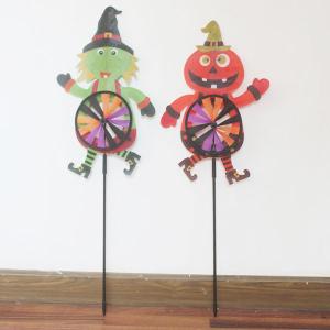 China Halloween Windmill witch and pumpkin factory