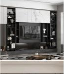 Luxury Stainless Steel Wall TV Cabinet Hotel Hanging