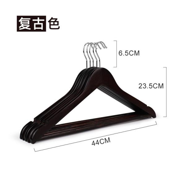 Eco Friendly Wooden Coat Hangers In Bulk For Clothes Non Slip