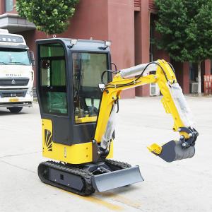 China Multifunctions 1500kg Mini Track Excavator Earth Moving Machinery Compact Digger factory