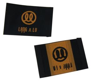 China Eco-friendly 30D Yarn clothes tags labels / Woven Labels For clothes factory