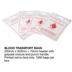 Die Cut Handle Blood Transit Biodegradable Shopping Bag blood transport bag,