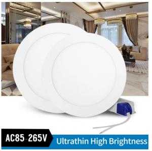 China LED Round Panel Light 3W 6W 9W 12W 15W 18W Led Ceiling Recessed Grid Downlight factory