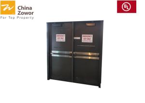 China Dark Grey Single Swing Self Closing Fire Door / 32 dB Steel Acoustic Door/ 60 min Fire Rating factory