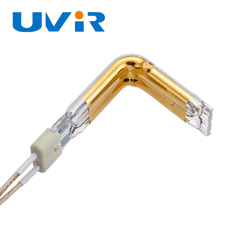 Gold Coated L Type Halogen Infrared Quartz Tube For Plastic Welding Heating