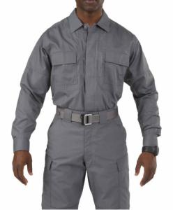 China 260G Flame Retardant Work Clothes 100% Cotton Twill 2/1 Men Long Sleeve Shirt factory
