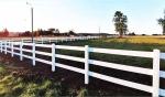 Free Sample 1.2m Height White 3 Rails Heavy Duty Vinyl Fence Horse PVC Farm