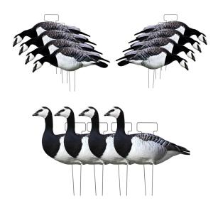 China Waterproof Lifelike Silhouette Geese Decoy 1200g With Matte Black Coated Stake factory
