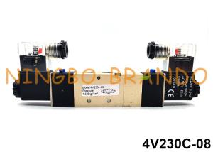 China 4V230C-08 Airtac Type Pneumatic Solenoid Valve 5/3 Way 24VDC 220VAC factory
