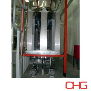 China Auto Parts Powder Coating Line With Stainless Steel Spray Booth And PLC Control Unit factory