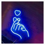 butterfly channel coffee neon sign