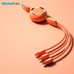 China Retractable Mobile Phone Charging Cable 3 In 1 For Office Home factory