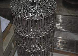 China Food Processing Flat Wire Mesh Conveyor Belt Smooth Surface , Alkali Resistant factory