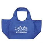 Blue OEM Logo Print 210D Polyester Reusable Shopping Bag