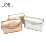 Beautiful Small Cross Stripe PU leather Makeup Bag for Travel