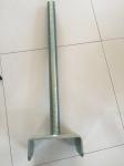 Q235 Material Building Fasteners Hollow / Solid Scaffolding Base Jack Screw Jack