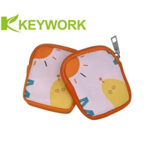 China PU Leather Folding Sunglasses Bag / Case Portable Purse For Keys USB Pen factory