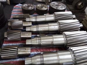 China ASTM Nickel Coatings Forging Steel Pinion Gear Shaft Parts Of Mining Machine factory