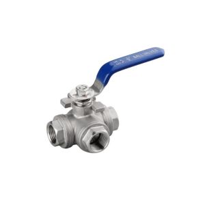 Tee Type Function Q14/15f 3 Way Ball Valve with G/NPT/BSPT/Bsp Thread Manual