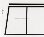 Elegant Single French Shower Door 6-12mm Thickness Fine Polished Edge Tempered