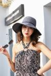 AK17592 fashion Wide brim sunny beach foldable summer straw hats for womens in