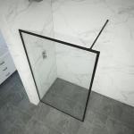 Tempered Glass Dry Wet Partition Bathroom Shower Doors