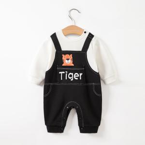 China Children'S Short Sleeve Overall For Newborn Cartoon Strap Overalls Spring Autumn factory