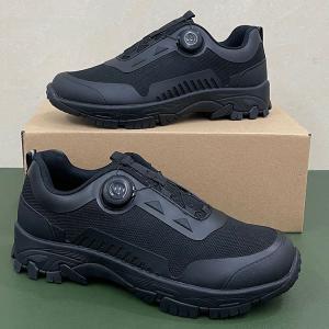 China Ultra light automatic buckle training shoes, breathable training running shoes factory