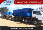 Tipper Draw Bar Trailer For Agricultural Goods , Dumping Trailers With Tow Bar