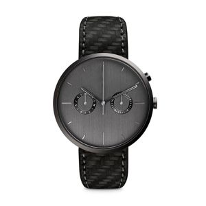 China Carbon Fiber Style Stainless Steel Chronograph Watch Waterproof Wrist Watch For Men on sale