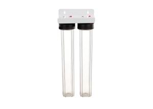 China 20'' slim twin sump clear water filter housings with 1 inch in/out port factory