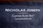 Nicholas Embroidery Logo Suit Garment Bag Oxford Fabric PU Handle
