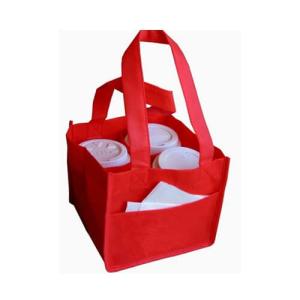 China Printed Custom Promotional Bags , Recycle Non - Woven Coffee Cup Bags Separate Packs factory
