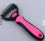Red Blue Pet Hair Brush Remover Double Side Pet Dematting Comb Hair Removal