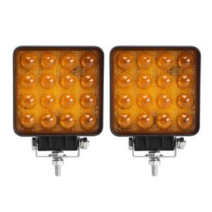China 48W 4D LED Vehicle Work Light Flood/Spot 12~48 V DC Square Off-Road Bulb Lamp factory