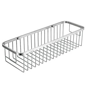 China Multi Funciton Bathroom Storage Baskets Save Space Mirror Polished Shower Shelf factory